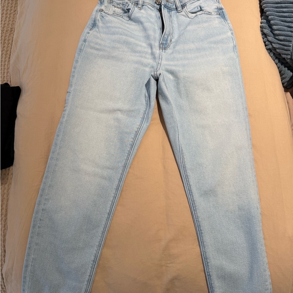 American Eagle Outfitters Blue Ankle Cropped Jeans